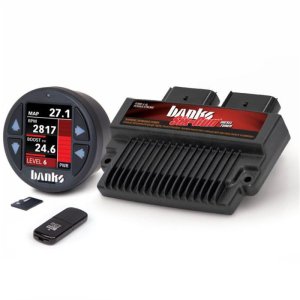 Ford F-350 Diesel Tuner - Banks Power - Six-Gun with iDash-1.8 DataMonster - `08-`10